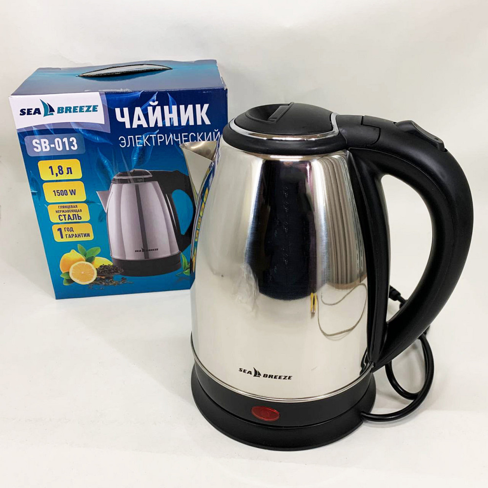 Потужний електричний чайник SeaBreeze SB-013 1.8л, Електричний чайник із сучасним зовнішнім виглядом QT-65 Івано-Франківськ - фото 4