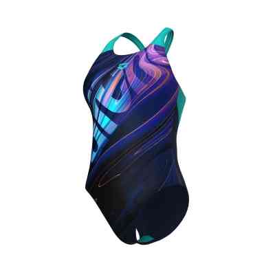 Купальник Arena Flow Swimsuit V Back Lb 008935-790 темно-синій 44 (3468337517191) Вінниця