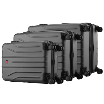 Набор чемоданов Wenger Oryson 3 в 1 (S,M,L) пластик, 4 колеса, сірий (653212) Винница - изображение 7