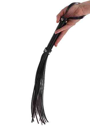 Плеть-флогер Taboom Large Whip чорна, 45 см Sex Aura Київ