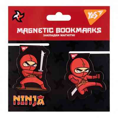 Закладки для книг Yes магнітні Ninja 2шт (707916) Вінниця