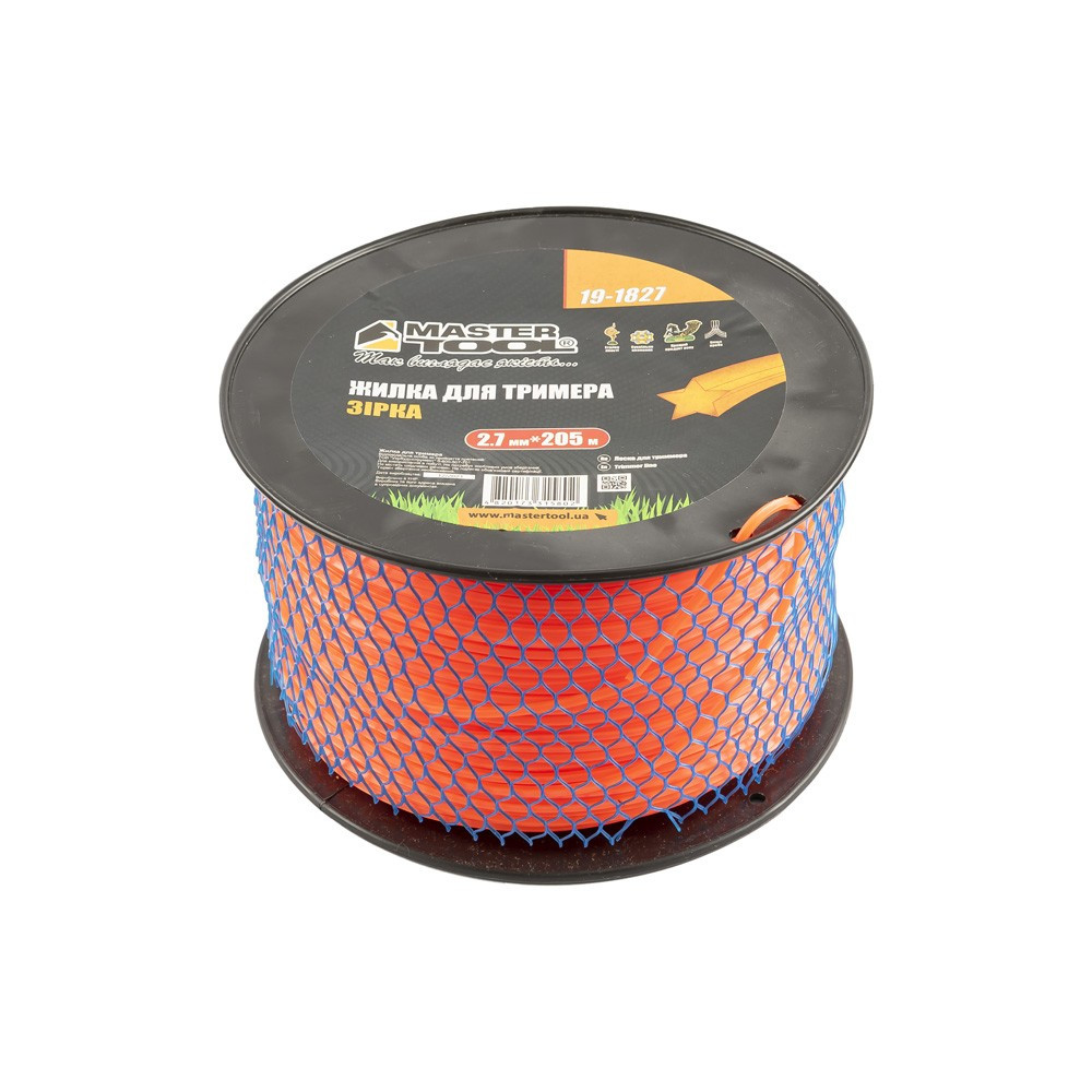 Жилка для тримера MASTERTOOL ЗІРКА 2,70 мм 205 м котушка 19-1827 Коломыя - изображение 2