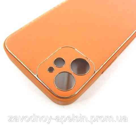 IPhone 12 mini шкіряний чохол Epik orange Одеса