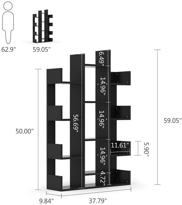 Книжковий стелаж "Діккенс 4" венге Миколаїв - фото 4