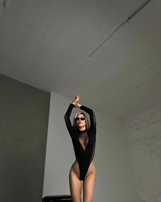 Женский стильный привлекательный боди креп дайвинг + сетка 42/44 Одесса - изображение 2