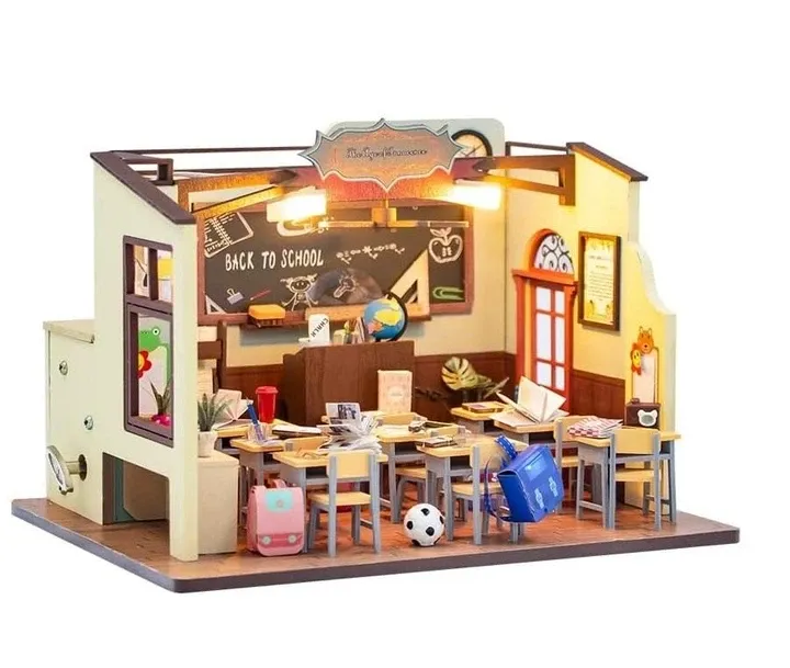 3D Румбокс DIY Школьный класс + Пылезащитный купол M2321Z Киев - изображение 1