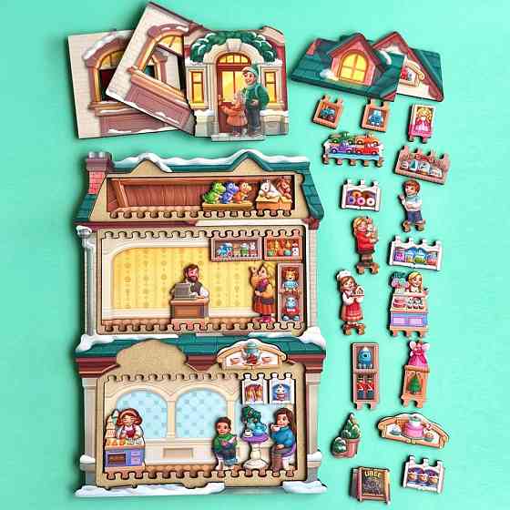 Двошаровий пазл-вкладиш "Магазин іграшок" PSD304 (ПСД304) Вінниця