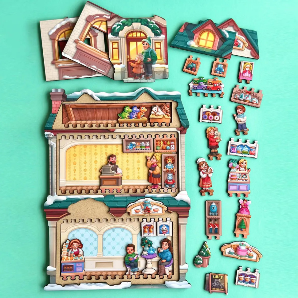 Двошаровий пазл-вкладиш "Магазин іграшок" PSD304 (ПСД304) Вінниця - фото 6