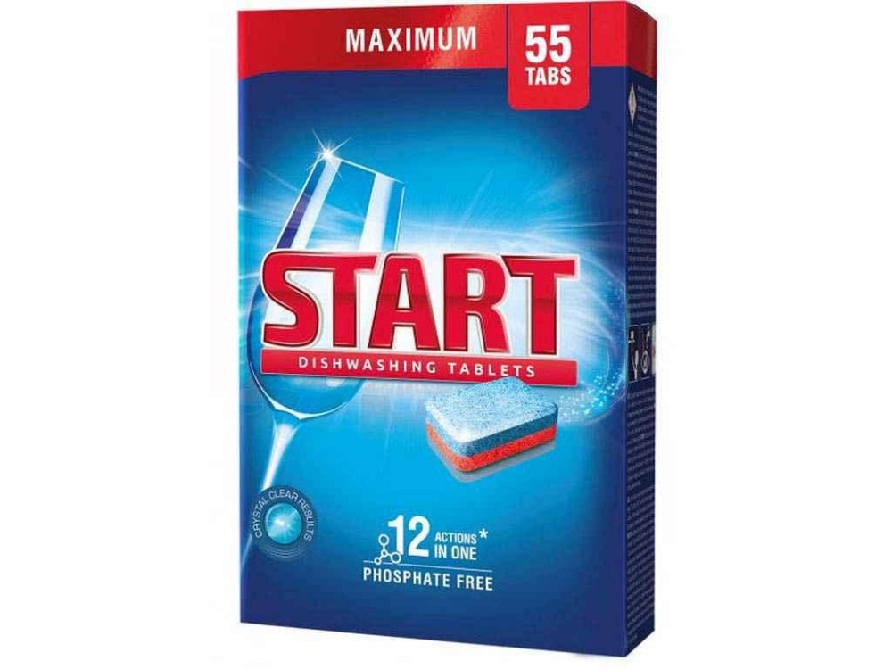Таблетки для посудомоечной машины Maximum 55 шт ТМ START Solmir Киев - изображение 1