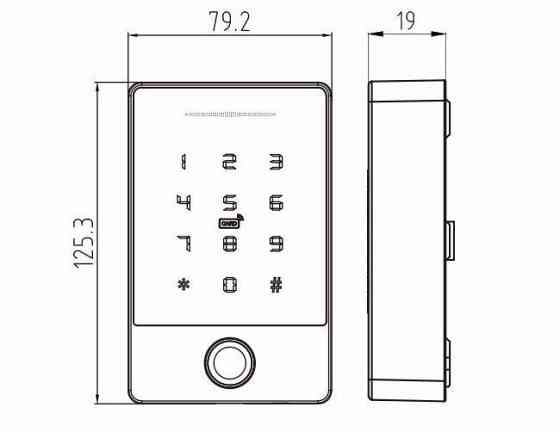 PES KeyPad с BLE модулем контроллер доступа с Bluetooth управлением Киев