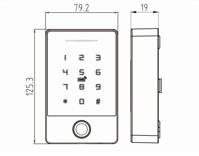 PES KeyPad з BLE-модулем контролер доступу з Bluetooth керуванням Київ - фото 2