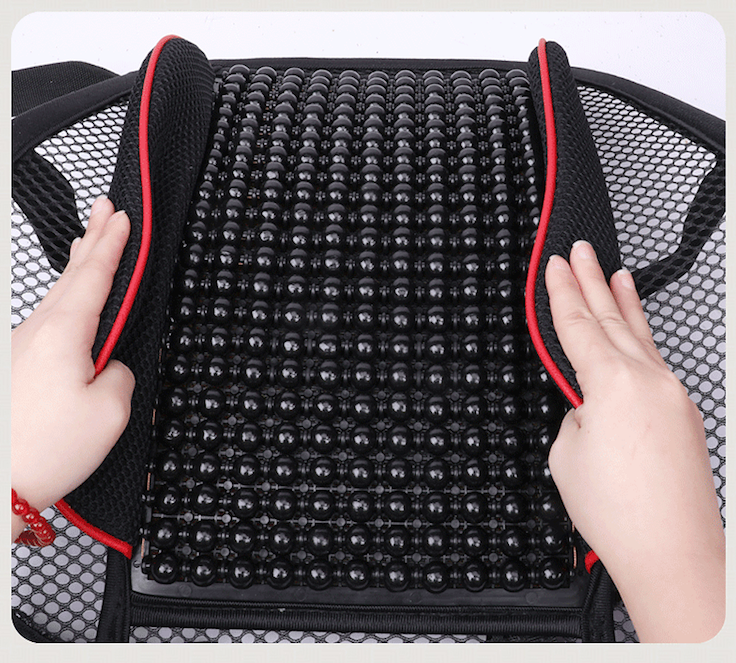 Упор для  спины накидка с деревянными косточками на сиденье в авто, офисное кресло, ортопедический с НАКЛАДКАМ Кременчуг - изображение 5