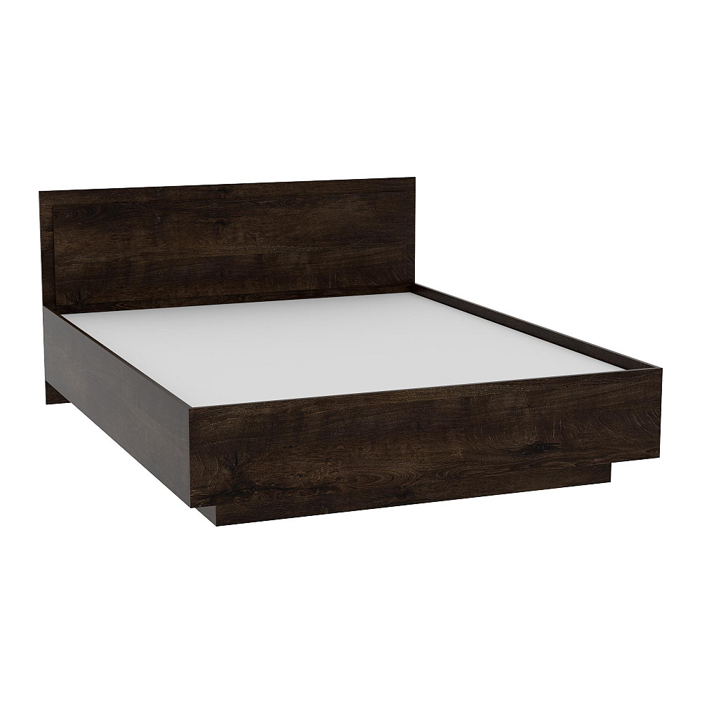 Кровать Кристалл №2 двуспальная, Дуб Конкордия, 2035х1632х850 Львов - изображение 1