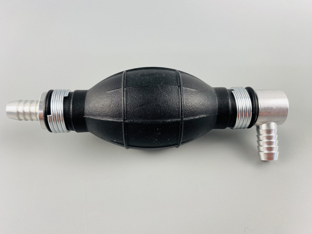 Ручний насос для перекачування рідини з клапаном масло-бензостійка гума алюмінієві наконечники d=8 мм Мукачево - фото 7