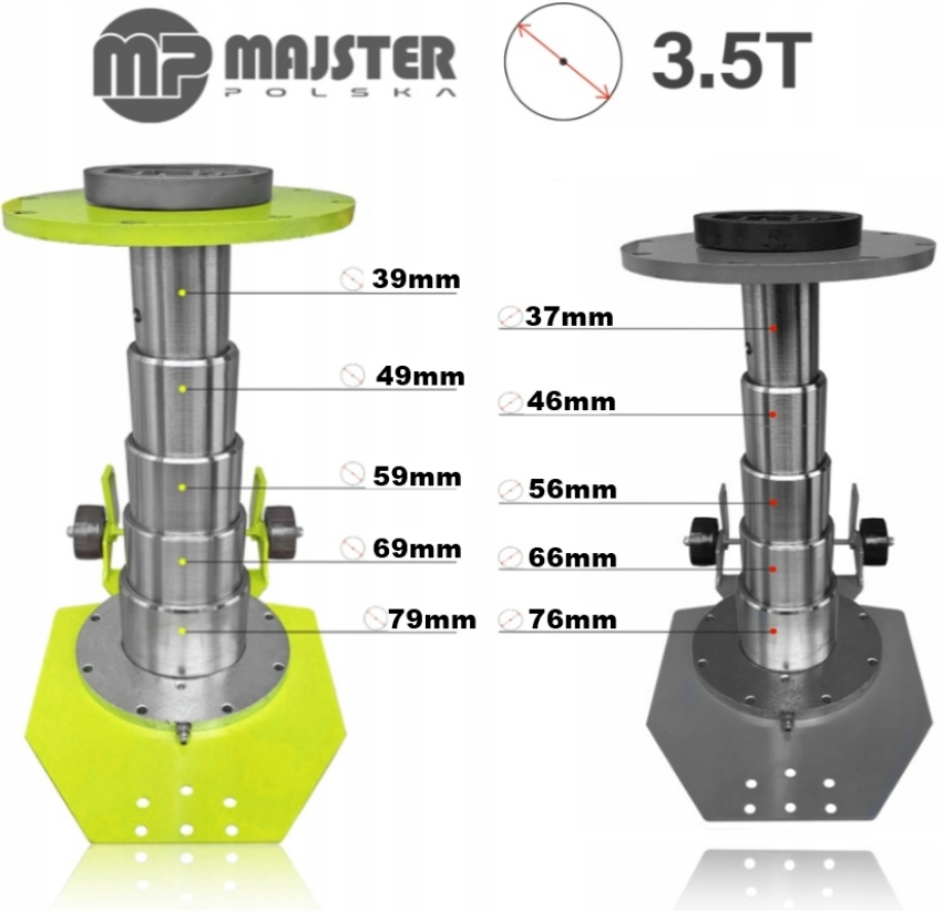 Пневмодомкрат 3,5т 130-430мм Majster Polska (Польща) Київ - фото 9