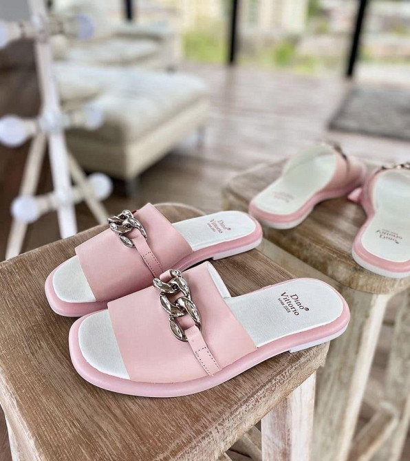 Dino Vittorio Шльопанці жіночі Dino Vittorio 43-84-150 пудра (літо, шкіра натуральна) (4443) Коломыя - изображение 6