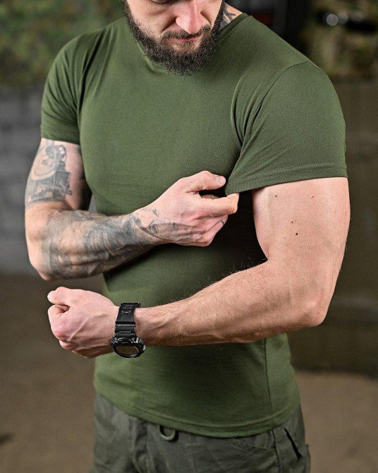 Трикотажная милитари футболка любовь носит пикссель олива ДЛ6516 Одесса - изображение 9