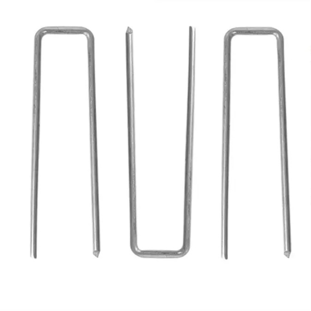 Набір скоб садові кріпильні 10 шт металеві фіксатори для газону оцинковані, універсальні розмір 4х10 см Кам'янець-Подільський - фото 3