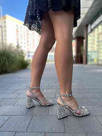 LIRIO Босоніжки жіночі з натуральної шкіри літні на підборах леопардові відкриті LIRIO L0282/80 Коломыя