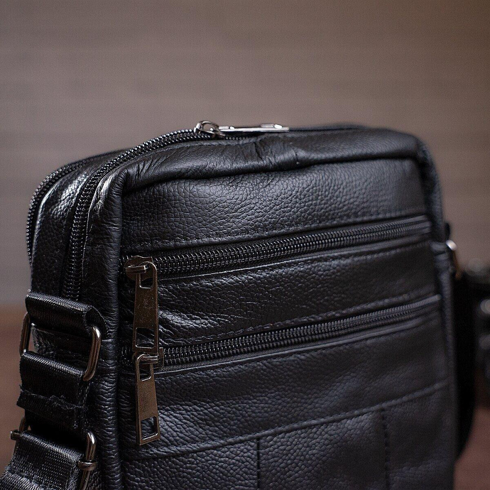 Сумка чоловіча флотар Vintage 14758 Чорна Київ - фото 7