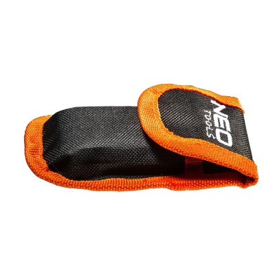 Ніж монтажний Neo Tools складаний, 2 наконечники, 5 трапецієподібних лез у наборі, чохол (63-710) Вінниця - фото 5