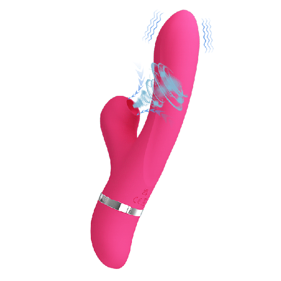 Вибратор-кролик для точки G PRETTY LOVE Willow с вакуумным стимулятором, 20.4 х 3.5 см Sex Aura Киев