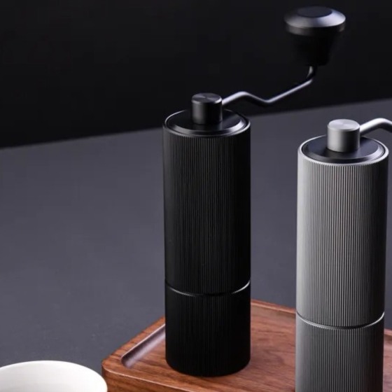 Кофемолка ручной механизм с жерновами из нержавеющей сталли 5 ступеней регулировки помола,алюминиевая Каменец-Подольский