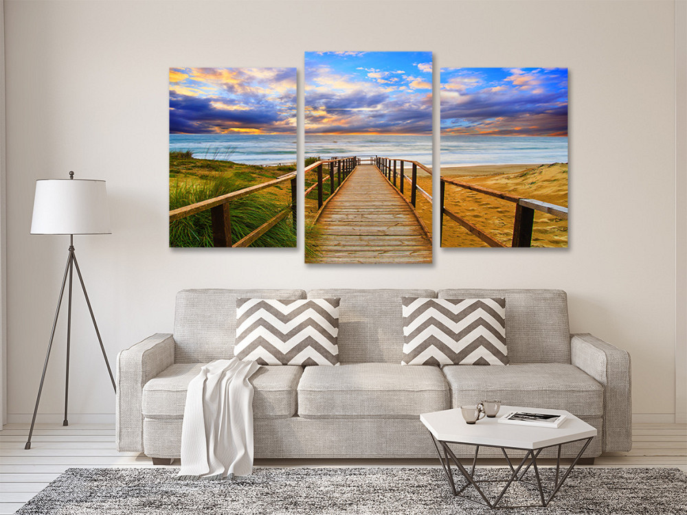 Модульная картина в гостиную / спальню Пляж  Art-616_3 Киев - изображение 2