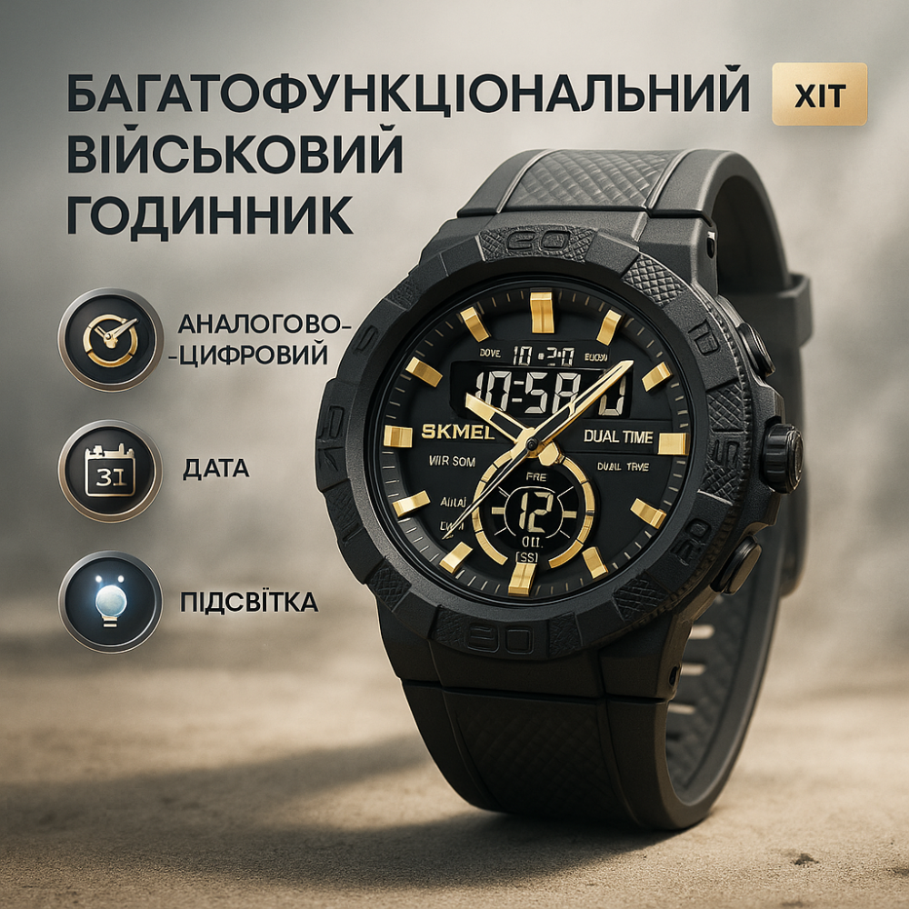 Годинник для кемпінгу з водозахистом, Годинник для риболовлі та активного відпочинку ZU-28 Львів - фото 18