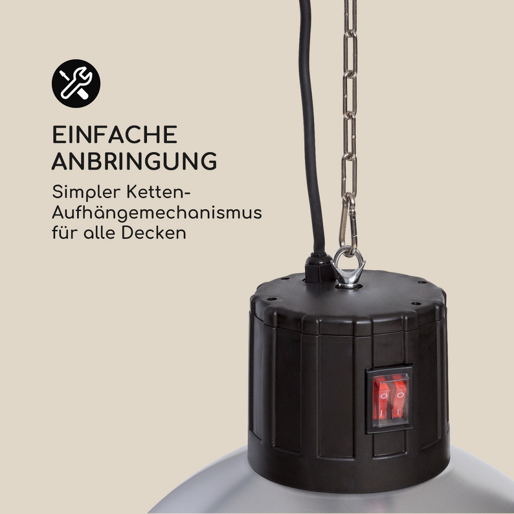 Інфрачервоний нагрівач Heatbell 2000 Вт, карбоновий нагрівальний елемент, алюміній (Німеччина, читати Рівне - фото 5