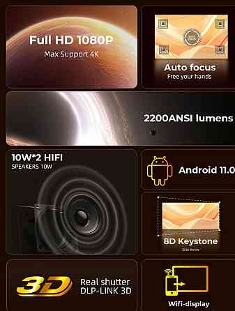 Проєктор У наявності! Byintek R90 Rock Київ