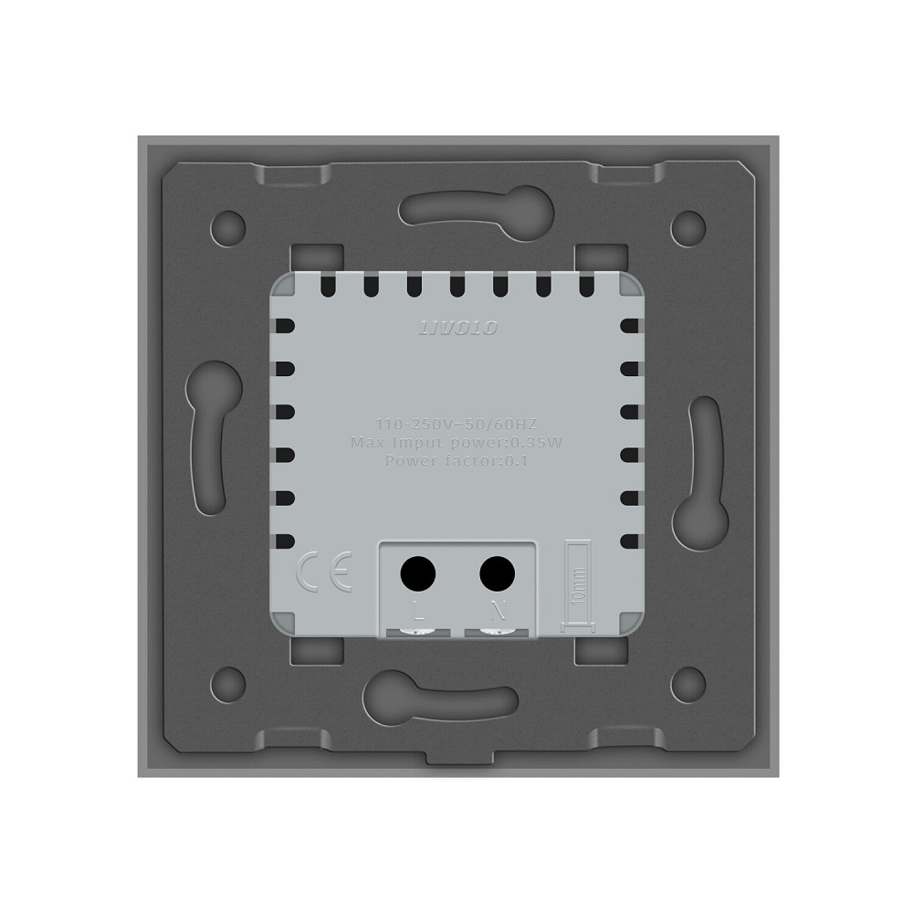 Cвітильник автоматичний для сходів підлоги датчик руху темряви, сірий, 2700K, 220В, 0.35Вт, огляд 120°, затримка 40с, дальність 4м LIVOLO (VL-C7FCL-2I Коломия - фото 5