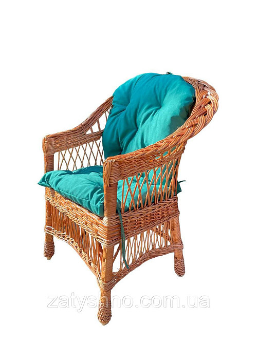 Плетеное кресло с подушкой Киев - изображение 5