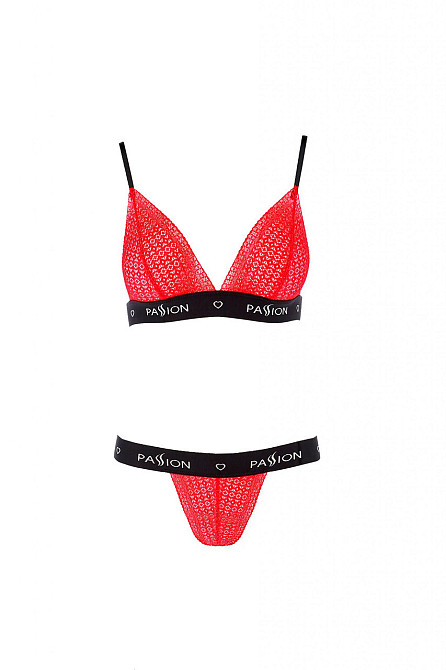 Комплект белья GLAMISS SET red/black S/M - Passion Sex Aura Киев - изображение 3