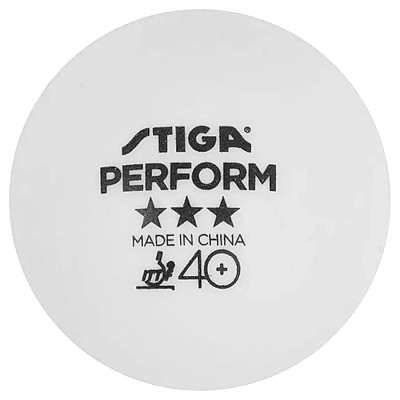 Мячик для настольного тенниса Stiga Perform ABS 6 шт (1113-2110-06) (931160) Винница - изображение 1