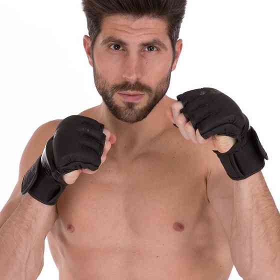 Рукавички для змішаних єдиноборств MMA шкіряні Zelart VL-3098 розмір S-XL Рукавички для боксу та єдиноборств Київ
