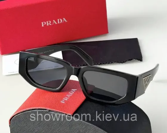 Женские брендовые солнцезащитные очки Prada (9782) black Киев