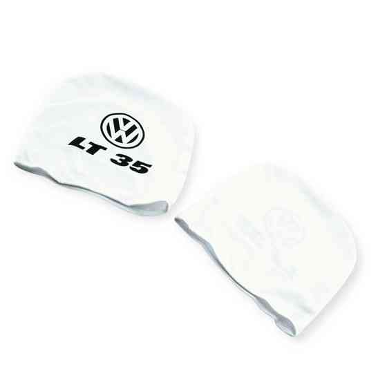 Чехлы подголовники белые (2 шт) vw 