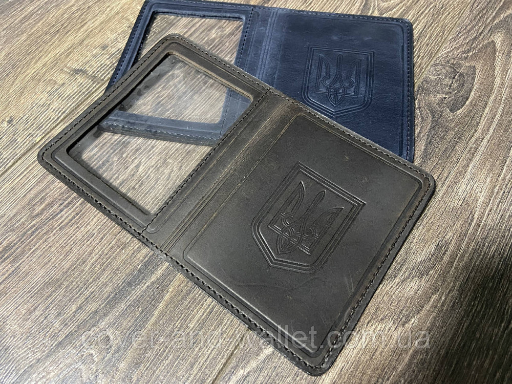 Обкладинка для пенсійного посвідчення й автодокументів із гербом України Київ - фото 1