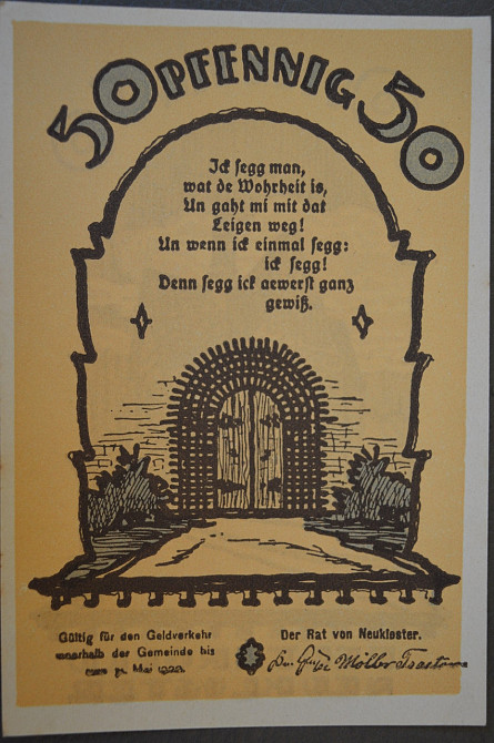 Германия. Нотгельд. 50 Pf ( 10 ) Полтава - изображение 1