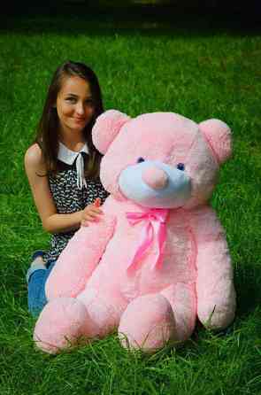 М'яка  іграшка подарунок на 8 березня плюшевий ведмедик Рафаель 120 см Рожевий Тернопіль