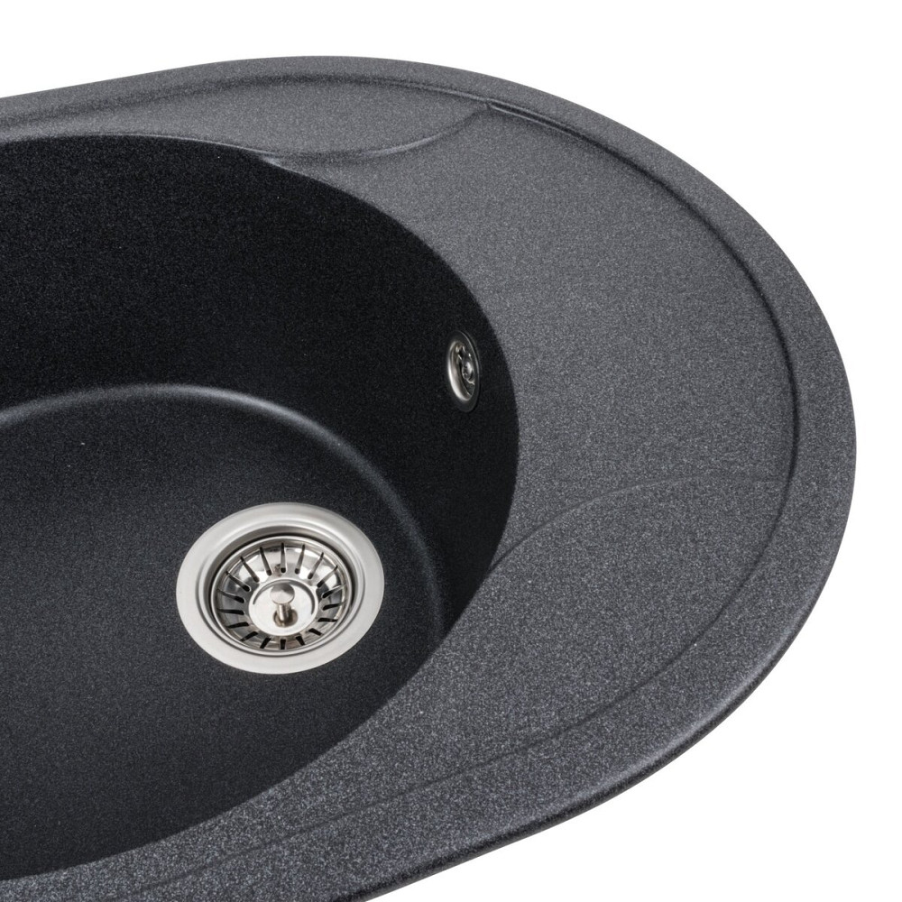 VALESO Гранітна мийка для кухні VALESO ONYX 5847 матова Карбон Коломия - фото 12