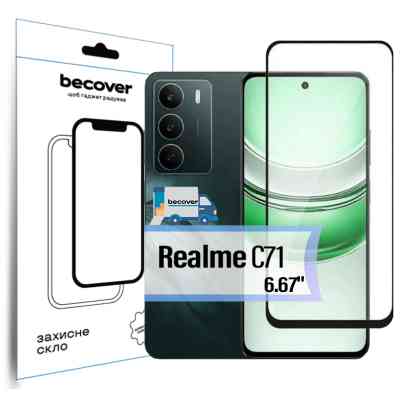 Скло захисне BeCover Realme C71 Black (713728) Вінниця