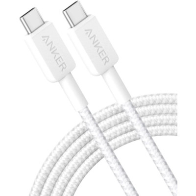 Дата кабель USB-C to USB-C 1.8m 322 White Anker (A81F6H21) Вінниця - фото 2