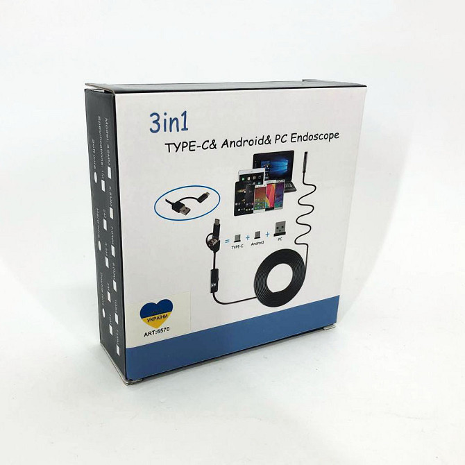 Ендоскоп професійний 2 м 7 мм, Usb камера ендоскоп, Ендоскопічна камера KC-771 для андроїд Київ - фото 1