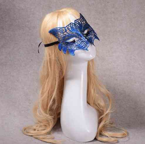 Маска маскарада для обличчя 22 на 11 см синій Київ