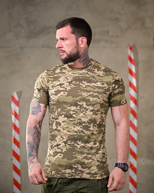 Футболка бавовняна піксель ДЛ7354 Одеса - фото 1