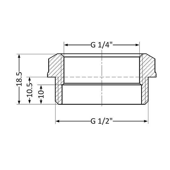 Футорка Thermo Alliance Standart 1/2"х1/4" НВ SD423156 Київ