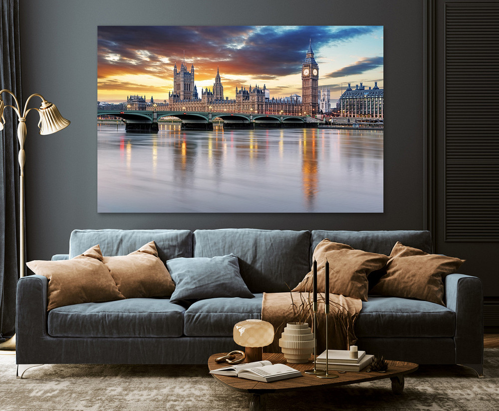 Картина холст в гостиную / спальню    Лондон   MLP_217 40x80 см Киев - изображение 3