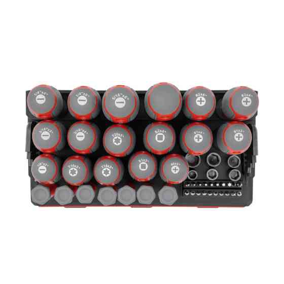 Набор отверток с комплектом насадок, 114 ед., Cr-V INTERTOOL VT-3372 Киев